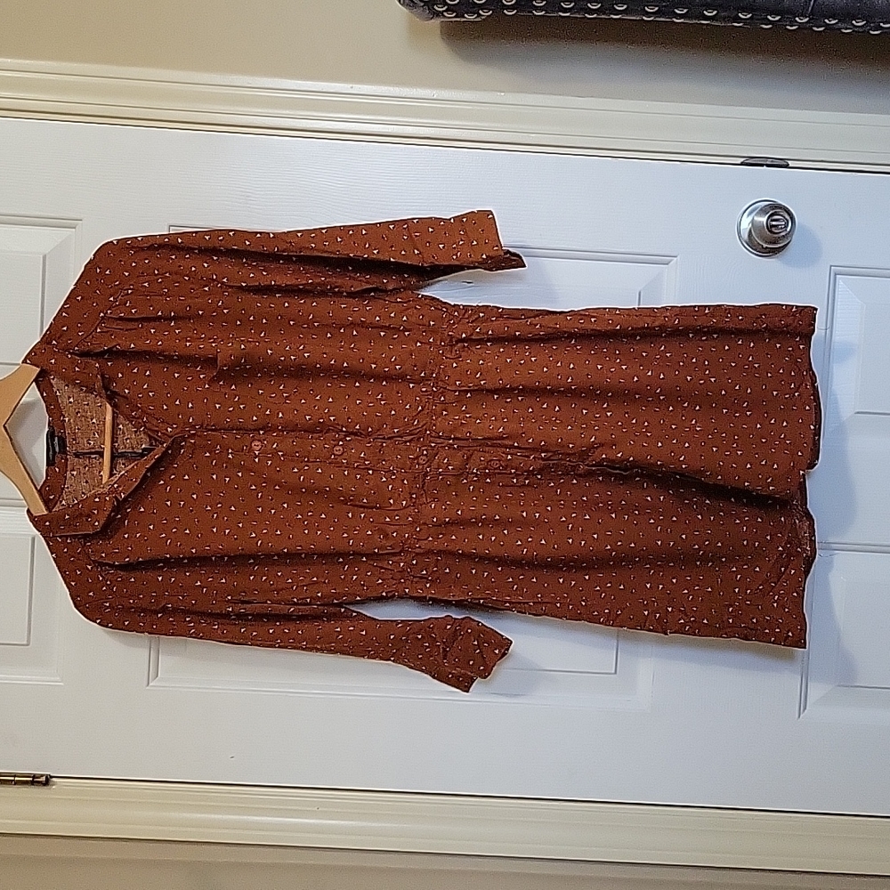 Mini shirt dress